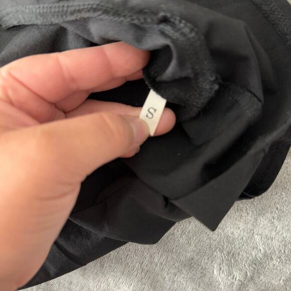 Women's Inslace Layered Ruffle Hem Flutter Sleeve Dress, Black, S - Picture 3 of 4